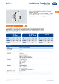 Thumbnail of document Data Sheet - 9002 Dual-channel safety barriers